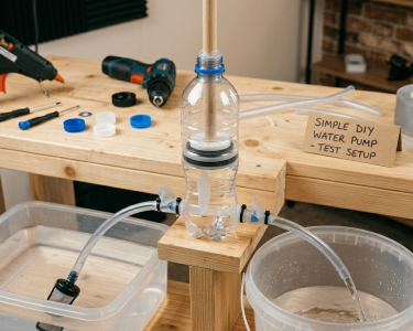 how to make a water pump at home