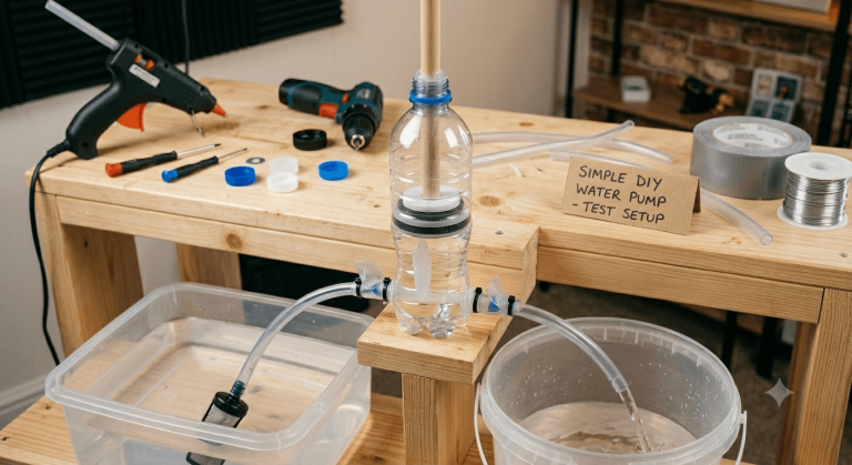how to make a water pump at home